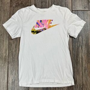 Nike The‎ Nike Tee White Graphic Print T-Shirt Men's Size L Large